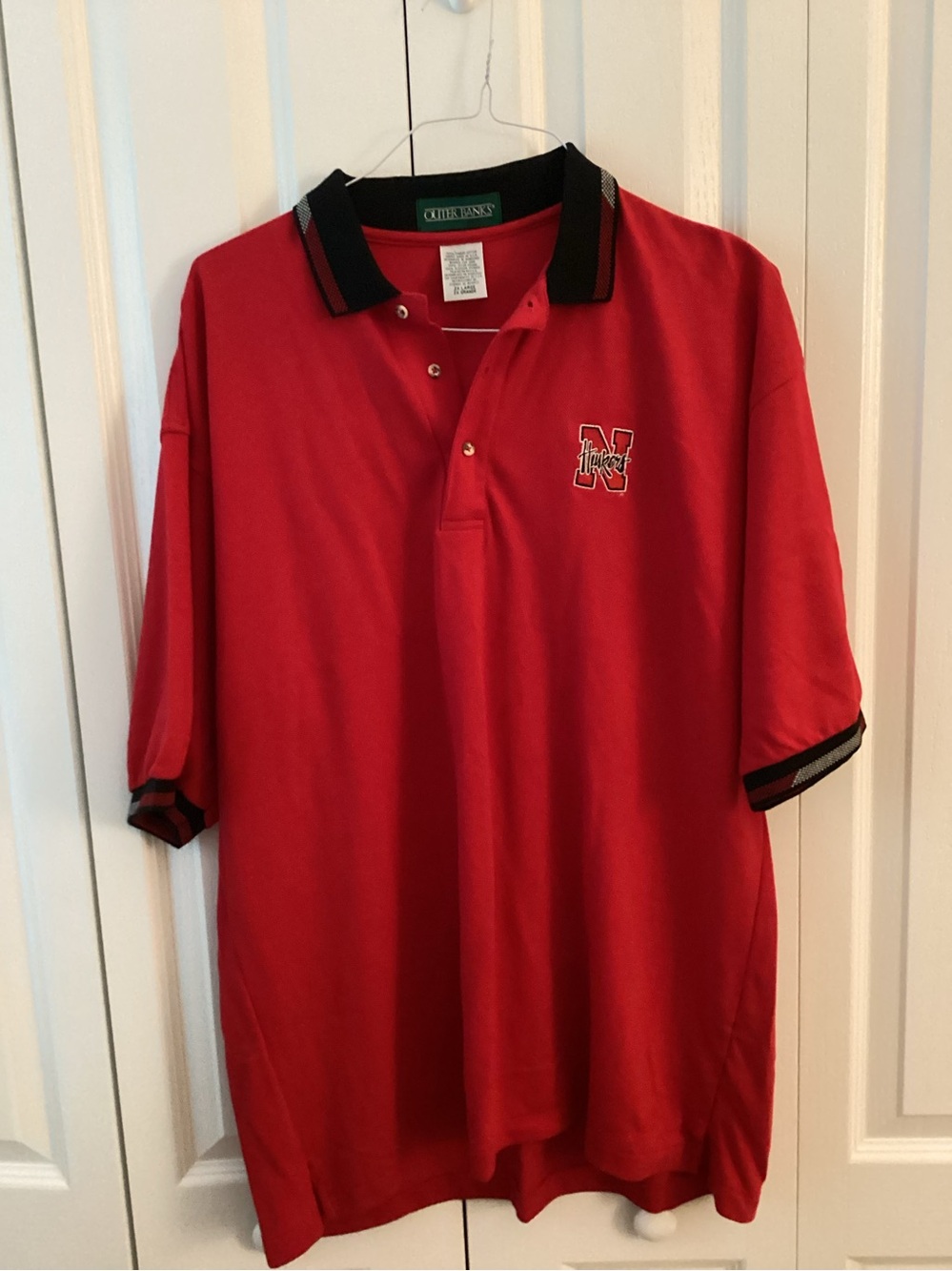 NCAA Nebraska Huskers Mens Polo Shirt Size 2XL - IEC